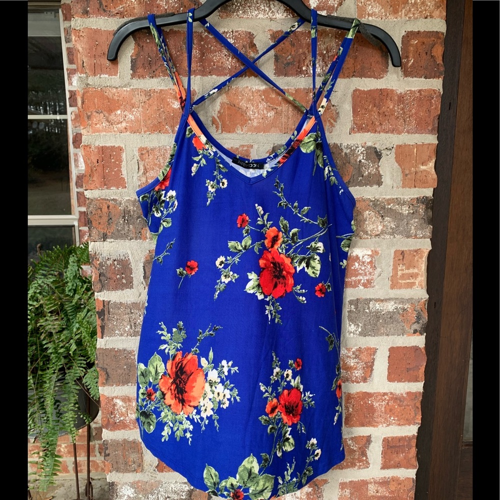 Papermoon criss-cross strappy top